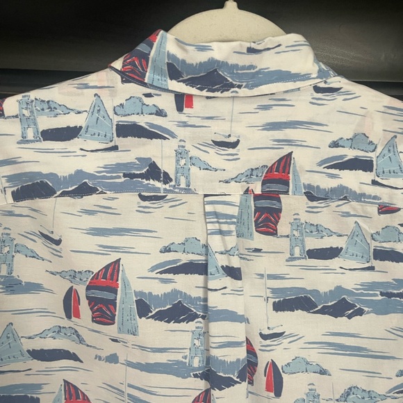 Vineyard Vines Shirt Mens Small Classic Fit Murray Button Down Sailboat Nautical - Picture 6 of 8